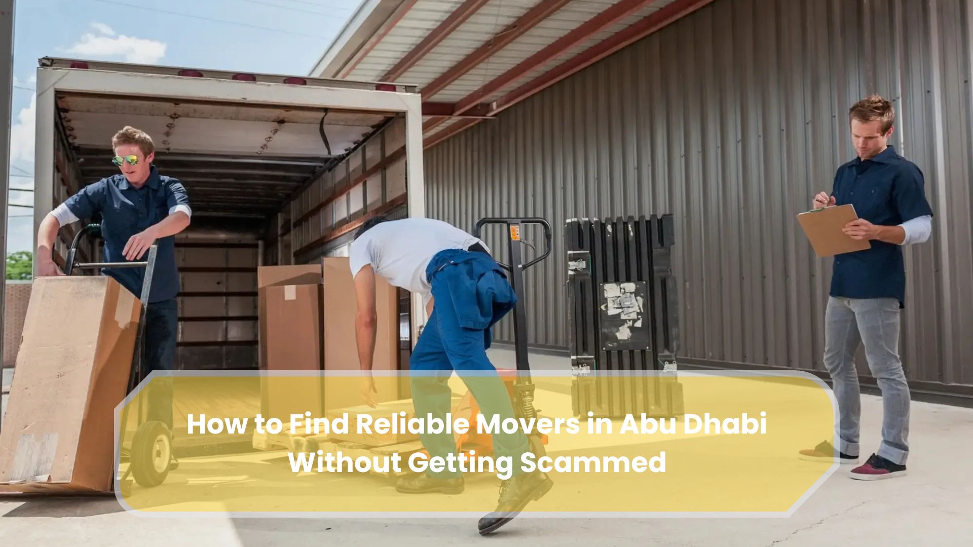 How to Find Reliable Movers in Abu Dhabi Without Scams
